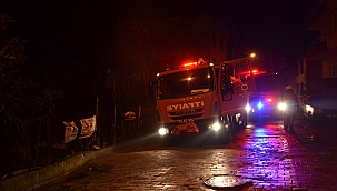 Sobadan sıçrayan kıvılcım evi yaktı 