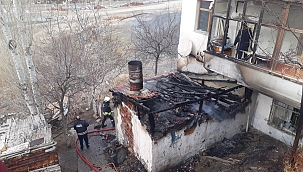 Tandırda çıkan yangın korkuttu 