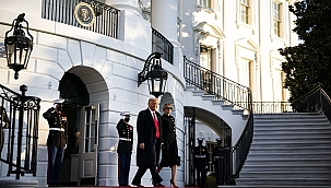 Trump Beyaz Saray'a veda etti