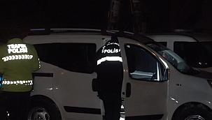 Araç lastiği patlatılarak durduruldu 