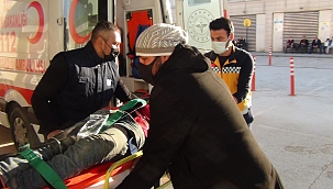 Asansör boşluğuna düşen işçi yaralandı