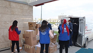 Çadır kentlerde yaşayanlara yardım