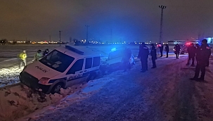 Dur ihtarına uymadı kaza yaptı 