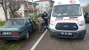 Elektrik direğine çarptı: 2 yaralı