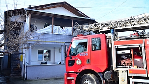 Engelli vatandaşın evinde yangın