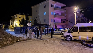 Halk otobüsü minibüsle çarpıştı