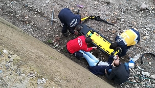 İstinat duvarından düştü 