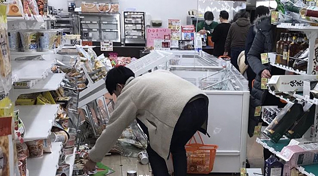 Japonya'da deprem 124 yaralı 