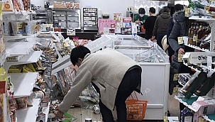 Japonya'da deprem 124 yaralı 