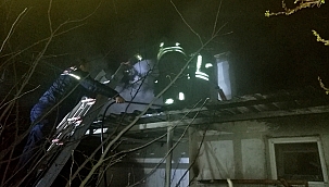 Karabağlar Yaylası'nda ev yangını 