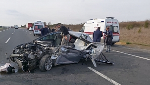 Kırklareli'nde trafik kazası!