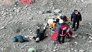 Kayalıklardan düşen genç yaralandı!