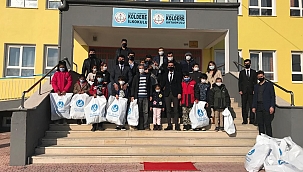 Miniklere kışlık giyecek yardımı!