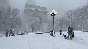 New York'ta kar fırtınası: Uçuşlar iptal 