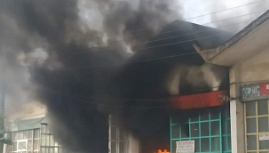 Oto sanayi sitesinde yangın 