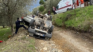 Otomobil takla attı: 1 yaralı