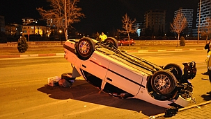 Otomobil takla attı: 1 yaralı 