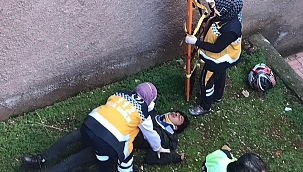 Polisten kaçarken yaralandı