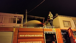 Samandağ'da ev yangını korkuttu 