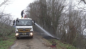 Samsun'da ormanlık alanda yangın 