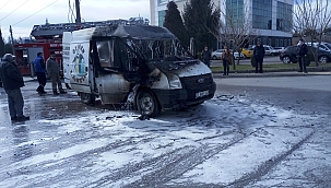 Seyir halindeyken yanmaya başladı 