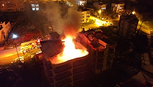 Sinop'ta pansiyon yangını! 