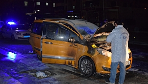 Tartıştığı kişinin aracına ateşe verdi