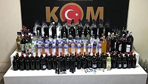 400 litre kaçak içki ele geçirildi!