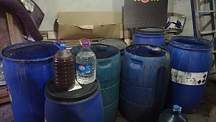 Bağ evinde kaçak rakı ele geçirildi 