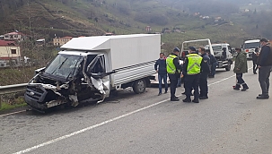 Cenaze namazına giderken kaza!