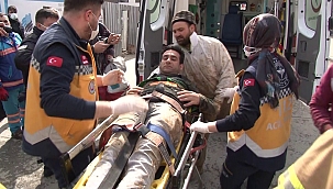 İnşaat temelinde toprak kaydı: 1 yaralı