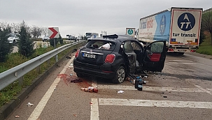 Karacabey'de trafik kazası: 2 yaralı 
