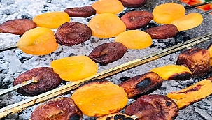 Kayısıdan bu sefer de kebap yaptılar 
