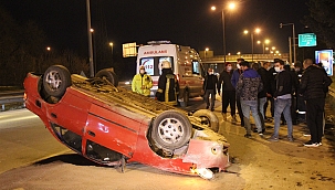 Metrelerce ters sürüklendi: 1 yaralı