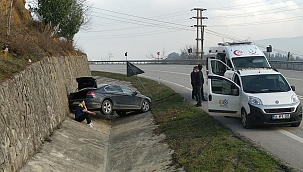 Otomobil sürücüsü şoka girdi