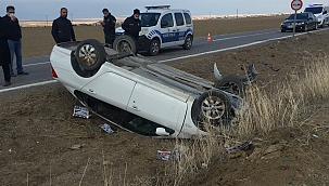 Otomobil takla attı: 3 yaralı