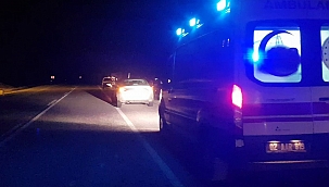 Otomobilin ön camından fırladı