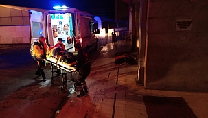 Refüje çarpan araç devrildi: 1 yaralı 