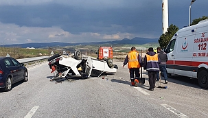 Susurluk'ta trafik kazası: 1 yaralı 