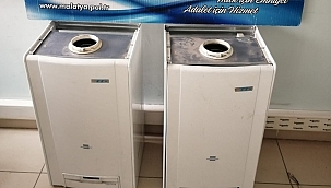 Terk edilen binayı hırsızlar boşalttı