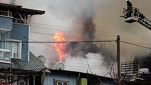 Tokat'ta korkutan yangın!