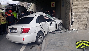 Yeşilköy'de trafik kazası: 1 yaralı 