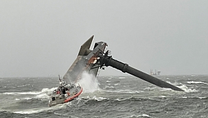 ABD'de ticari gemi alabora oldu! 