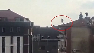 Avcılar'da bir kişi 5 katlı binadan atladı 