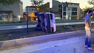 Aydınlatma direğine çarptı: 2 yaralı