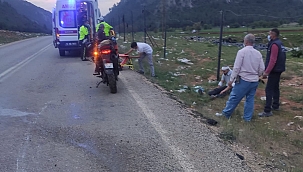 Motosiklet kazası: 2 yaralı 
