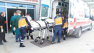 Çapa makinesine ayaklarını kaptırdı 