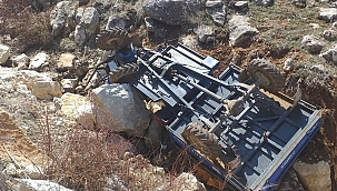 Çapa makinesi devrildi: 1 ağır yaralı! 