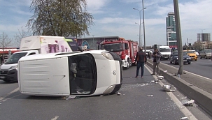 Esenyurt'ta trafiği kilitleyen kaza