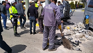 Isparta'da trafik kazası: 1 yaralı